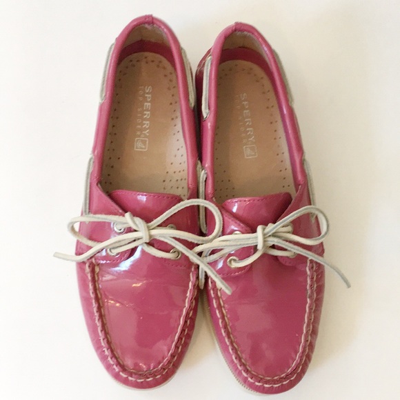 Sperry Shoes - Pink patent Sperry Top-Siders women’s 7.5